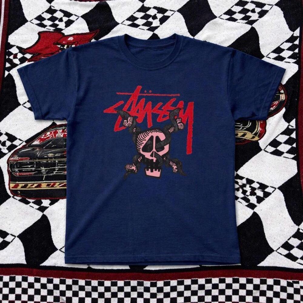 Rare X Dangerfield Tee In Navy And Red